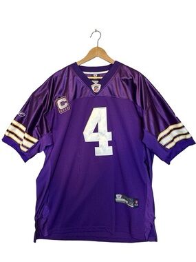 REEBOK Onfield Brett Favre Viking #4 Jersey Size 54